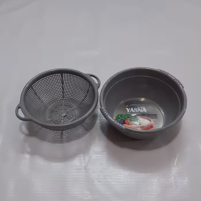 آبکش و لگن سایز کوچک ست آبکش لگن یسنا