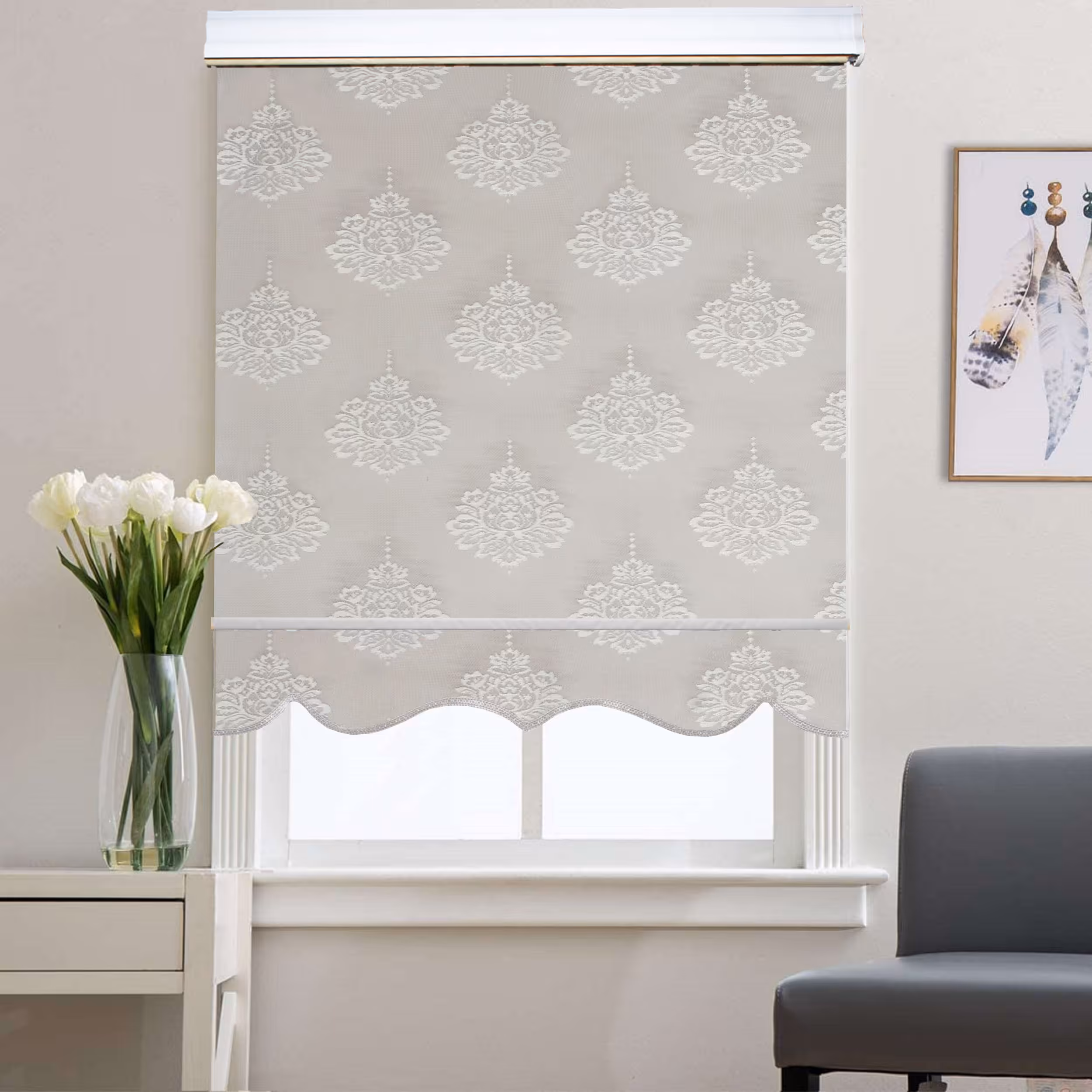 پرده زبرا شب و روز زیو کد 71718 سایز 280×140 سانتی متر