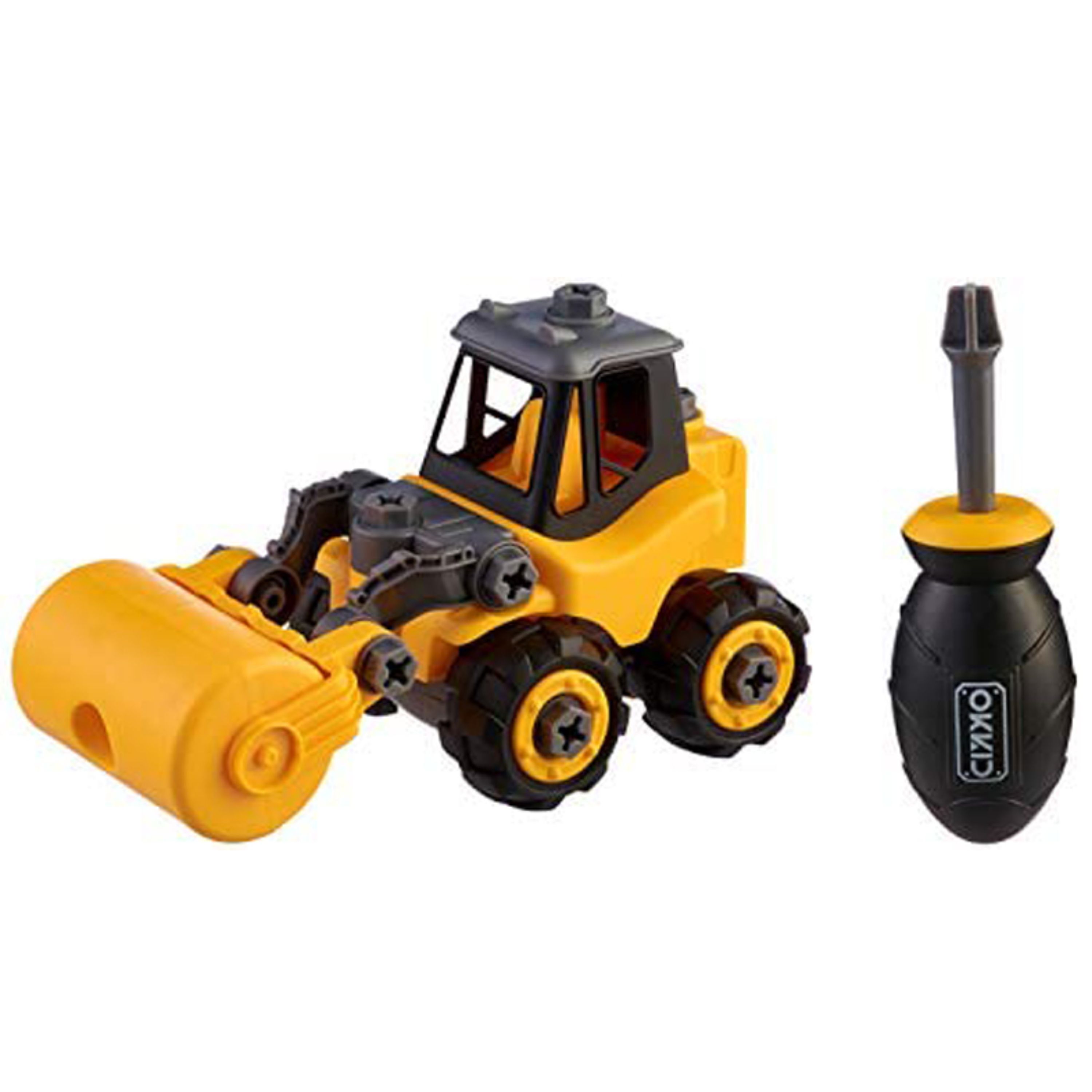 اسباب بازی ساختنی ماشین غلتک مدل ساز و باز اوکید okkid کد 1004 با پیچ گوشتی