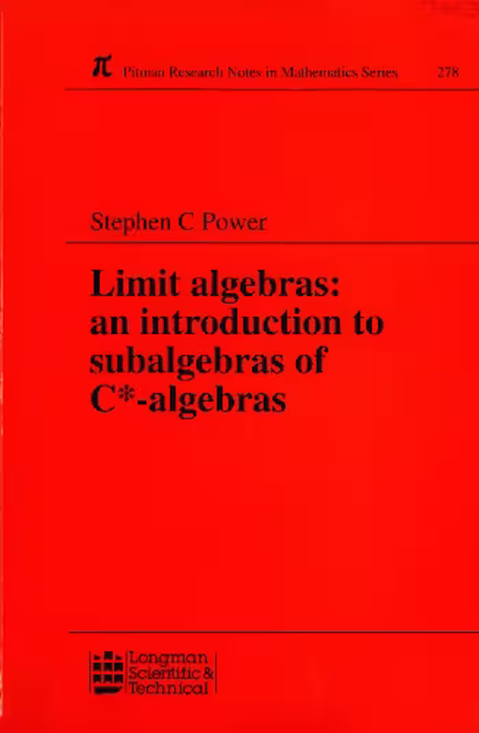خرید و دانلود نسخه کامل کتاب Limit Algebras: An Introduction to Subalgebras(Pitman Research Notes in Mathematics Series, 278)