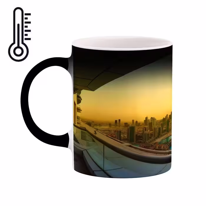 ماگ حرارتی کاکتی طرح شهر مدل mgh13388