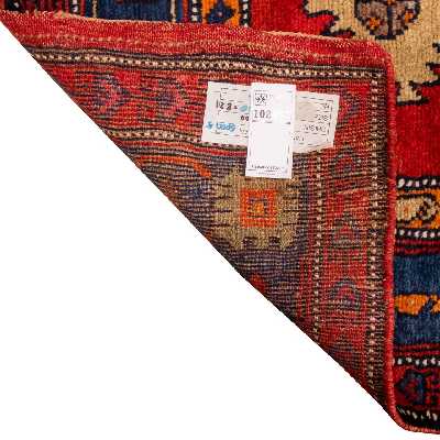 فرش قدیمی دستباف کناره طول پنج متر سی پرشیا کد 102437