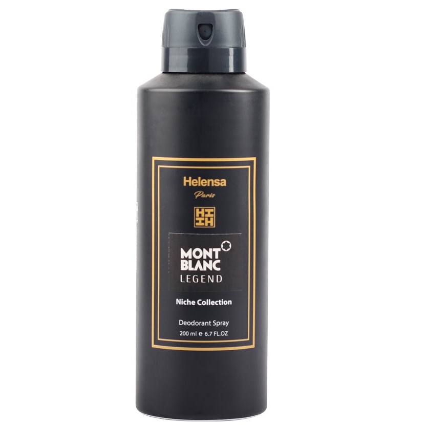اسپری خوشبو کننده بدن و لباس هلنسا رایحه مونت بلاک لجند 