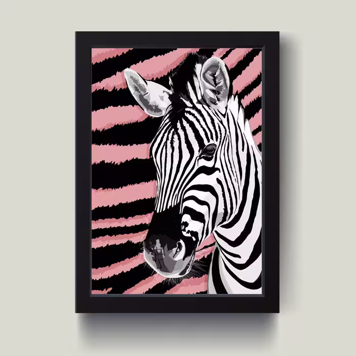 تابلو مدل مینیمال Zebra کدS1601-b