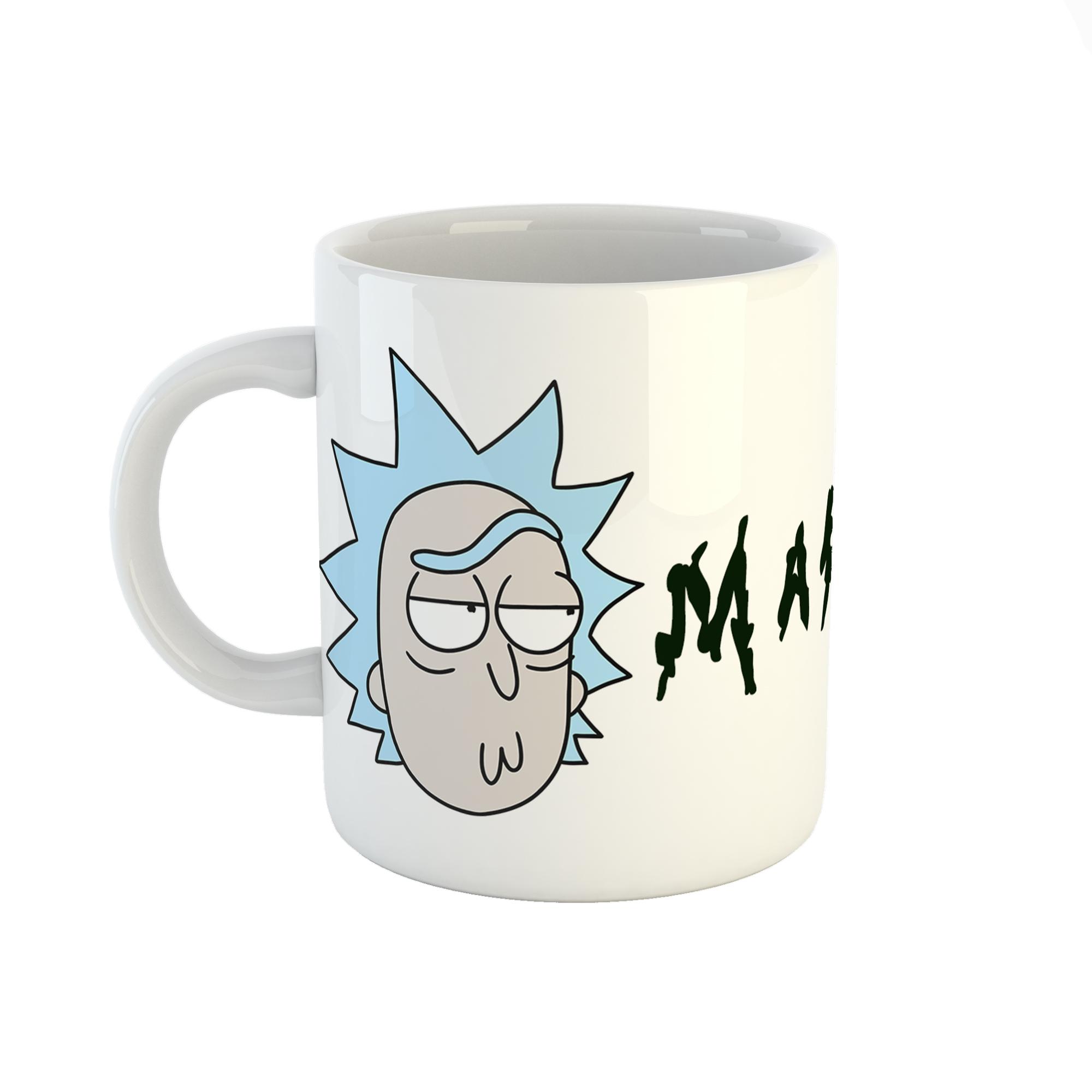 ماگ طرح اسم ماکان مدل rick and morty کد 947