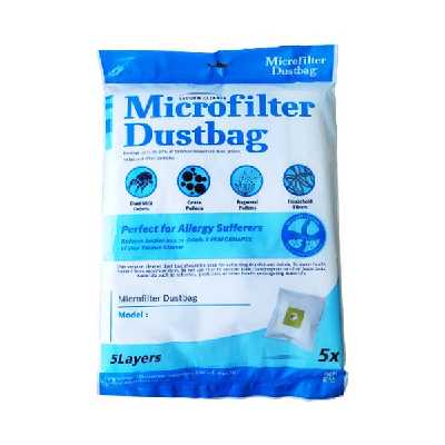 پاکت جاروبرقی مدل micro dustbag مناسب برای جاروبرقی سامسونگ بسته 5 عددی