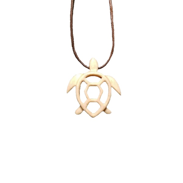 گردنبند مدل چوبی لاک پشت