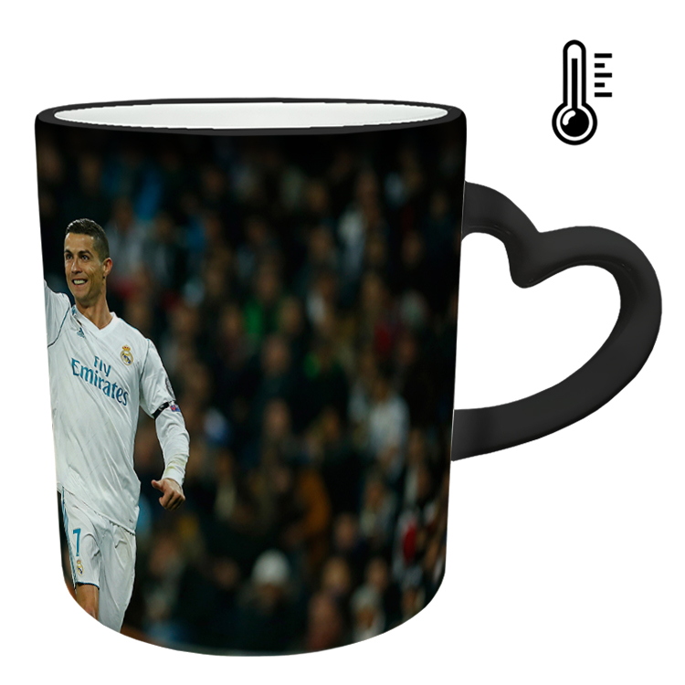 ماگ حرارتی مدل دسته قلبی طرح رونالدو کد 204