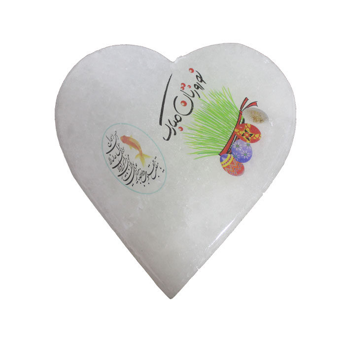 سنگ نمک دکوري طرح قلب کد 35