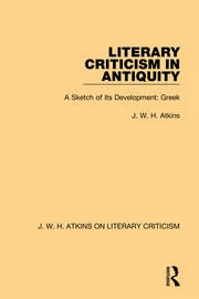 خرید و دانلود نسخه کامل کتاب Literary Criticism in Antiquity A Sketch of Its Development: Greek - Pdf