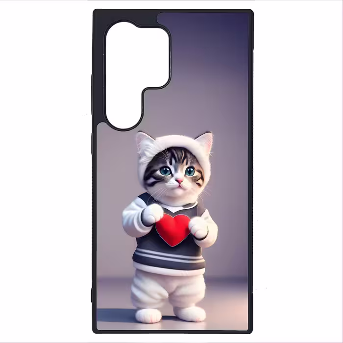 کاور طرح بچه گربه کد G-153 مناسب برای گوشی موبایل سامسونگ Galaxy S24 Ultra | دیجی قاب دونی