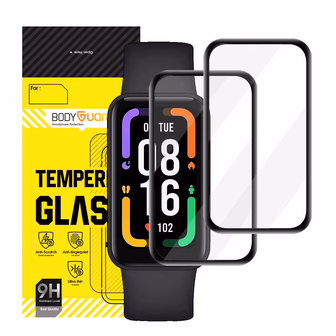 محافظ صفحه نمایش بادیگارد مدل PMMA مناسب برای ساعت هوشمند شیائومی Redmi Band Pro بسته 2 عددی