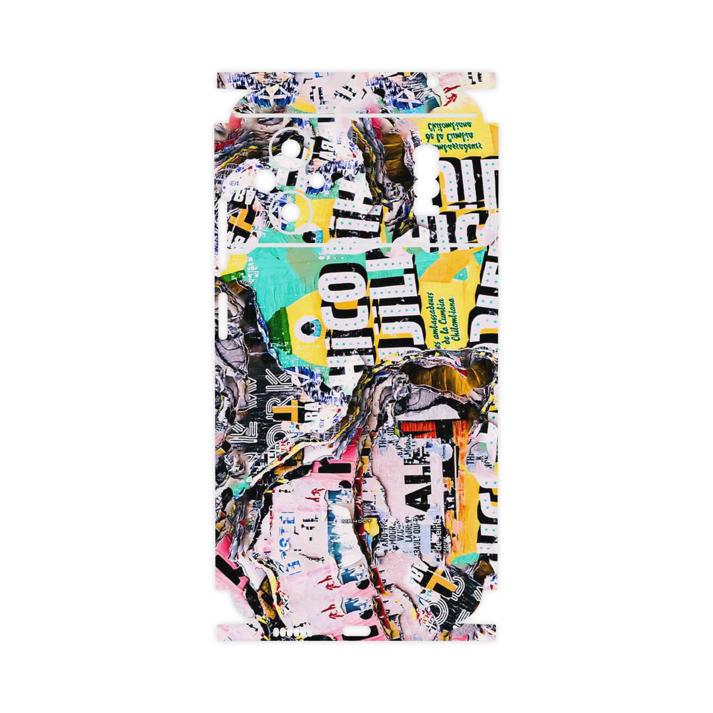 برچسب پوششی ماهوت مدل Collage of Teared Paper-FullSkin مناسب برای گوشی موبایل شیائومی Poco M5