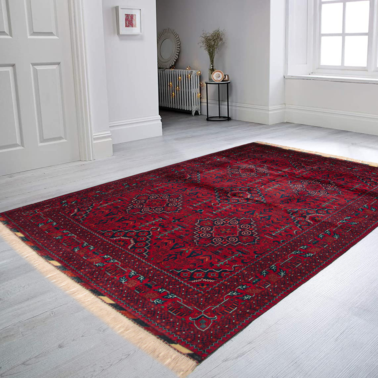 فرش دستبافت سه متری مدل هندسی کد G102