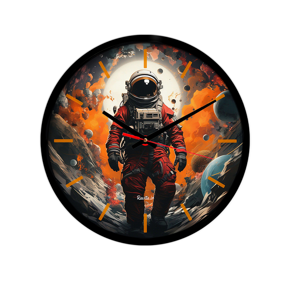 ساعت‌ دیواری رومیزی راویتا طرح فضانورد کد 3493