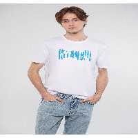 تی شرت سفید مردانه طرح دار استانبول مناسب برش معمولی 067116 620 Mavi