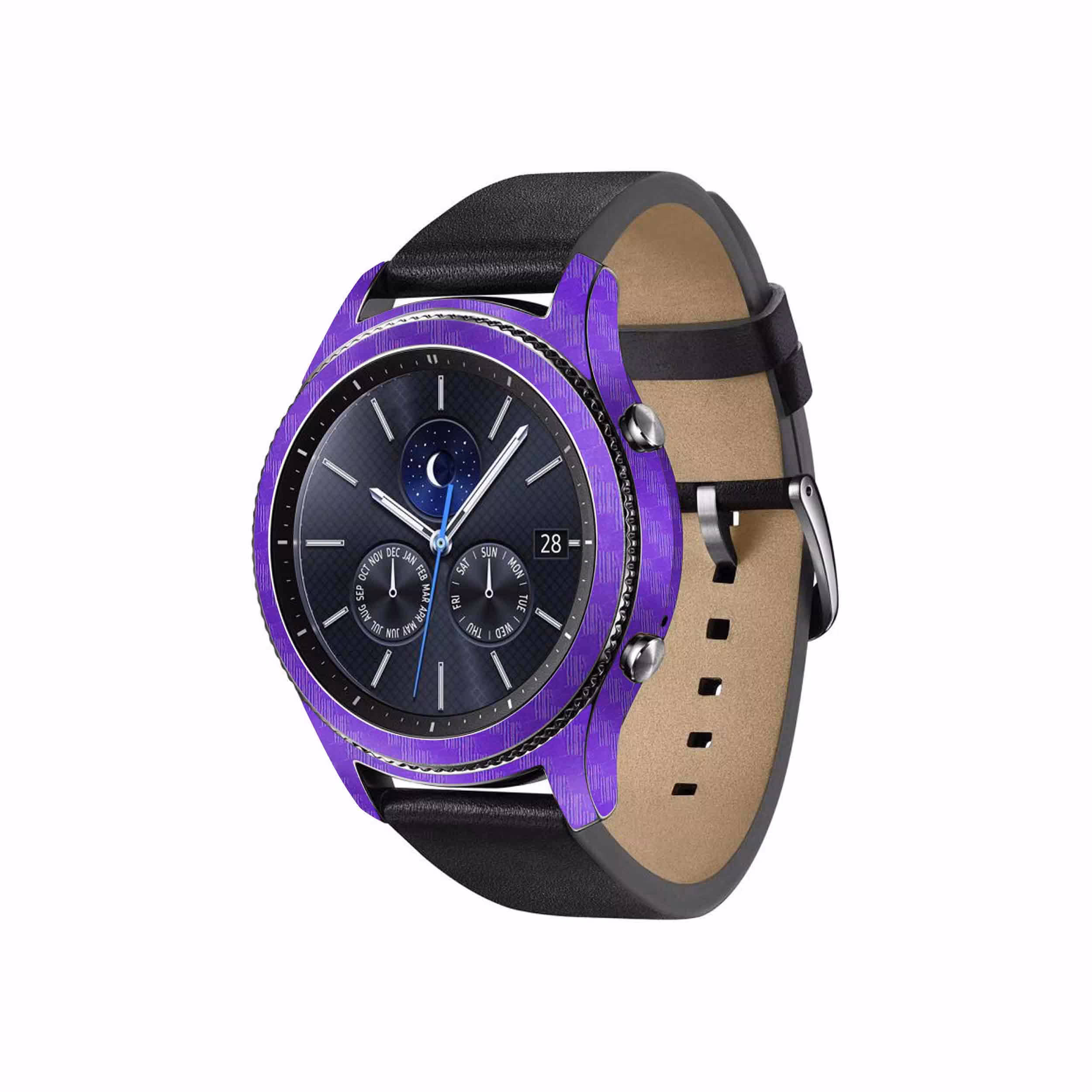 برچسب ماهوت طرح Purple-Fiber مناسب برای ساعت هوشمند سامسونگ Galaxy Gear S3 Classic