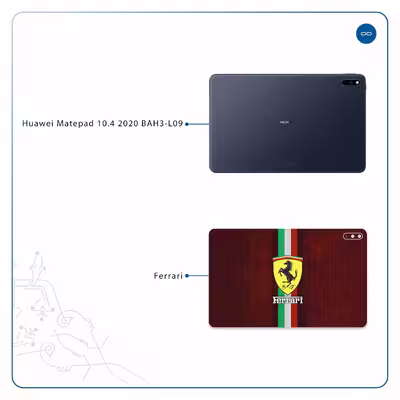 برچسب پوششی ماهوت مدل Ferrari مناسب برای تبلت هوآوی Matepad 10.4 2020 BAH3-L09