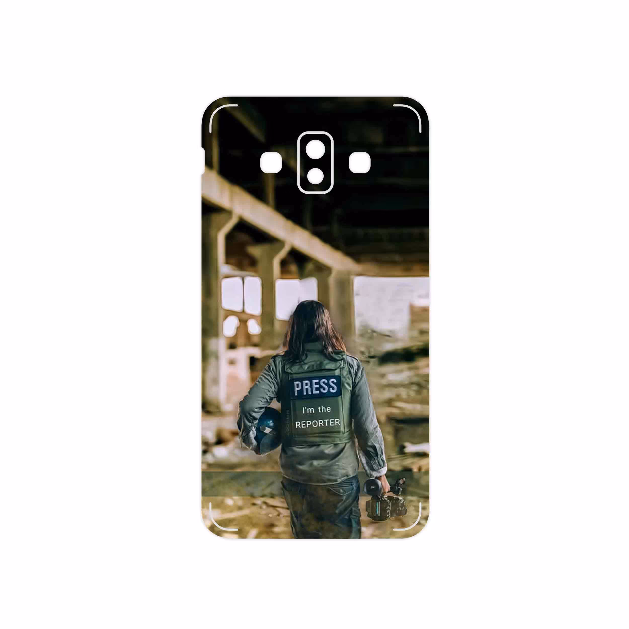 برچسب پوششی ماهوت مدل Reporter مناسب برای گوشی موبایل سامسونگ Galaxy J7 Duo