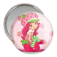 آینه جیبی خندالو مدل دختر توت فرنگی  کد 1618