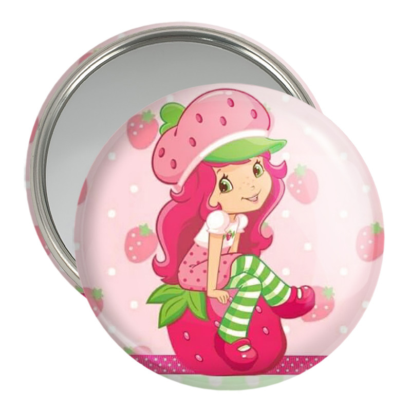 آینه جیبی خندالو مدل دختر توت فرنگی  کد 1618