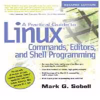 خرید و دانلود نسخه کامل کتاب A Practical Guide to Linux Commands, Editors, and Shell Programming (2nd Edition)