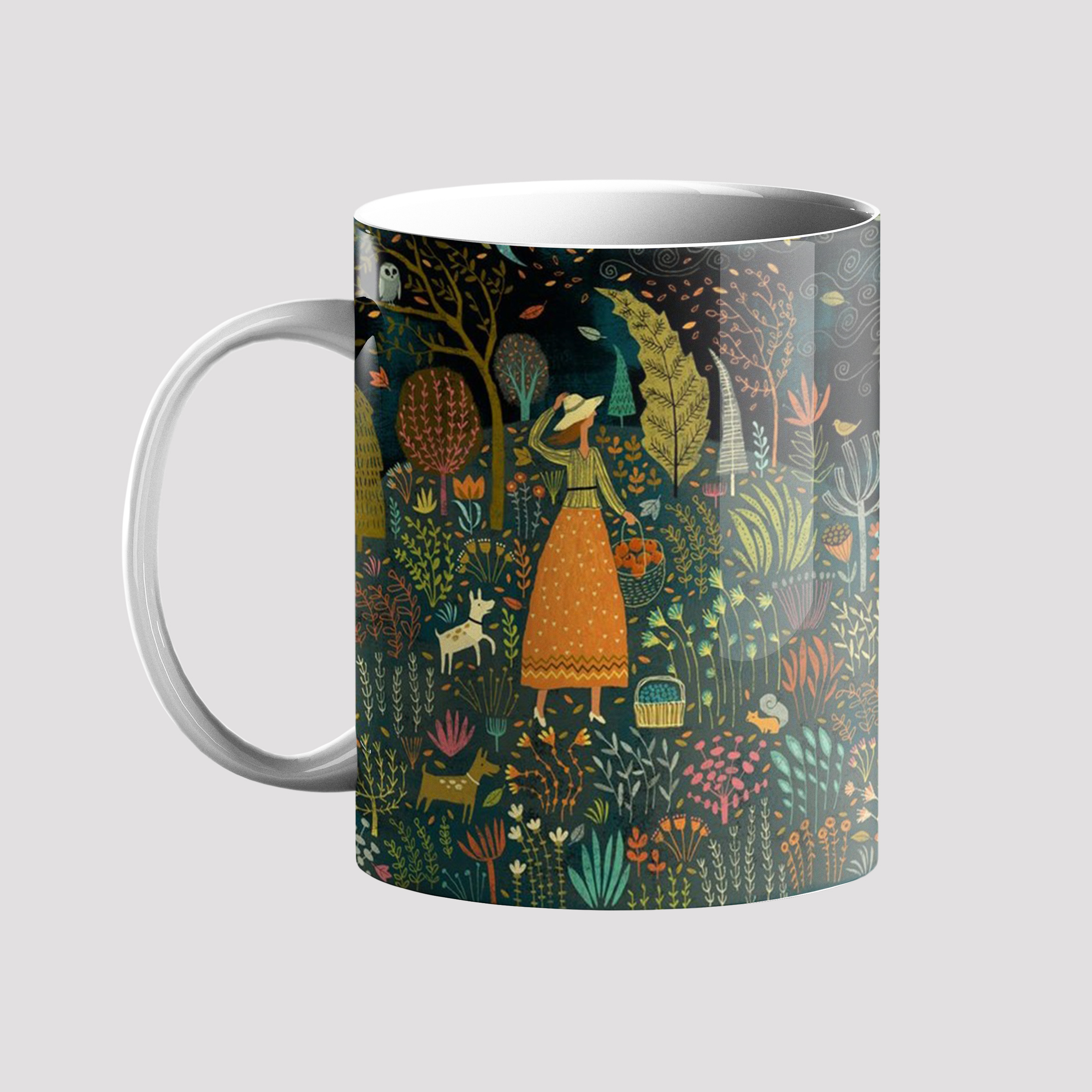 ماگ طرح دختر مزرعه کد 112