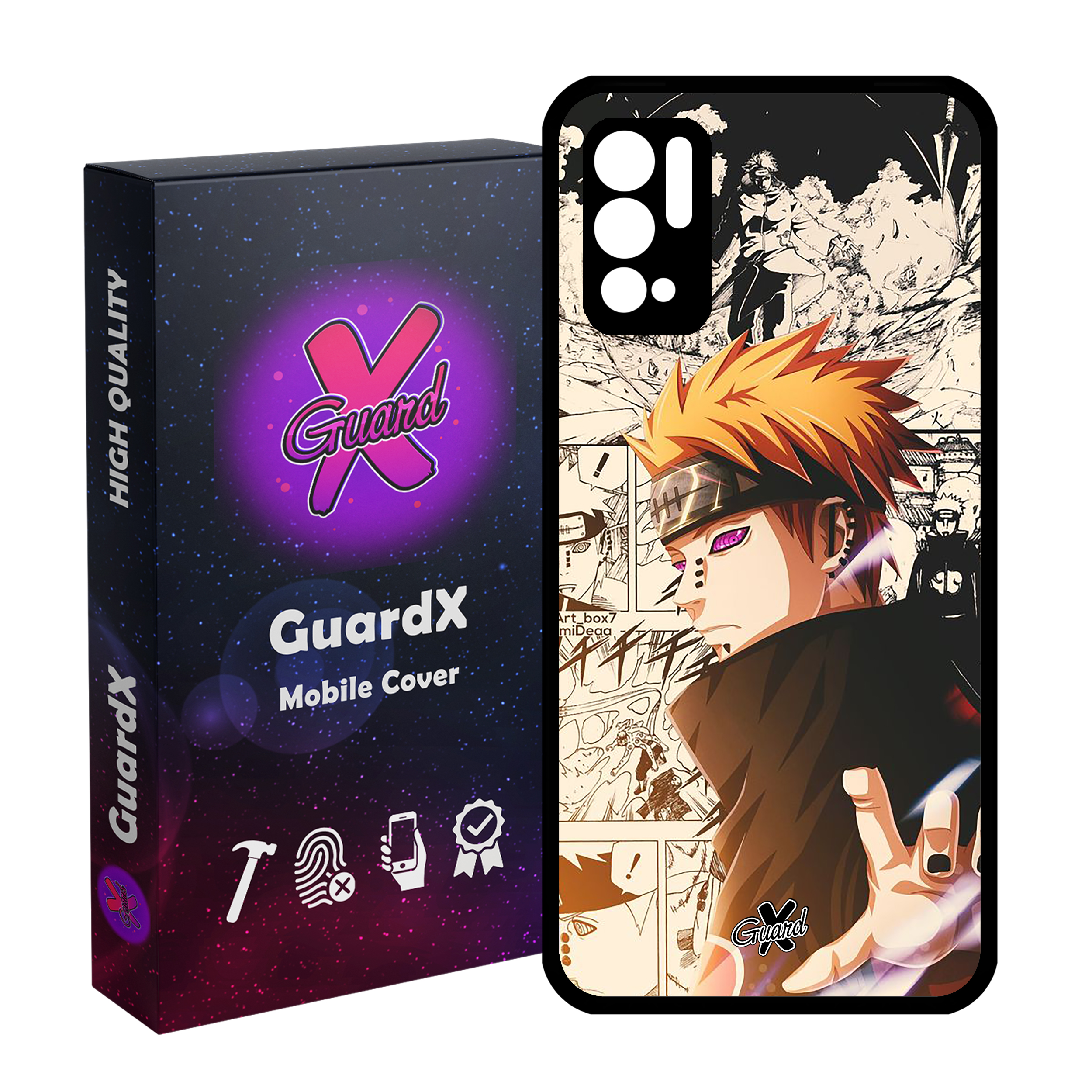 کاور گارد ایکس طرح Anime مدل Glass10378 مناسب برای گوشی موبایل شیائومی Redmi Note 10 5G / Poco M3 Pro