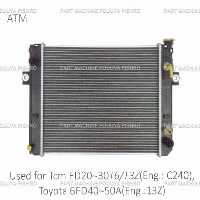 رادیاتور لیفتراک تی سی ام مدل TCM FD20~30T6/T3Z(Eng:C240) , Toyota 6FD40~50A Eng:13Z