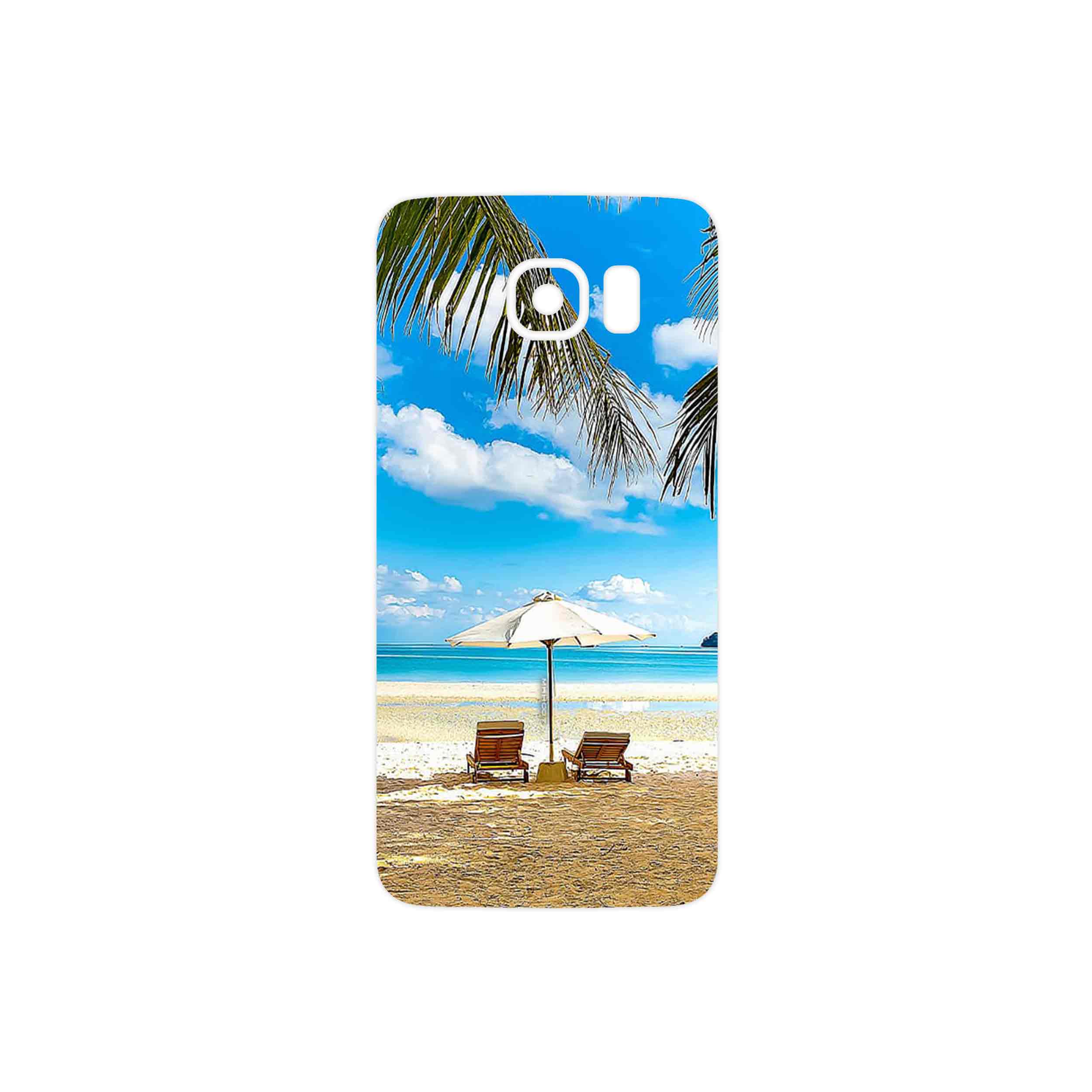 برچسب پوششی ماهوت مدل Beach مناسب برای گوشی موبایل سامسونگ Galaxy S6