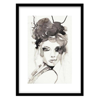 قیمت و خرید تابلو دکوراتیو مدل نقاشی آبرنگ پرتره کد 2041