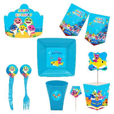  مجموعه 72 عددی تم تولد طرح بیبی شارک