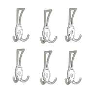 آویز حوله مدل پی وی سی بسته بندی 6 عددی