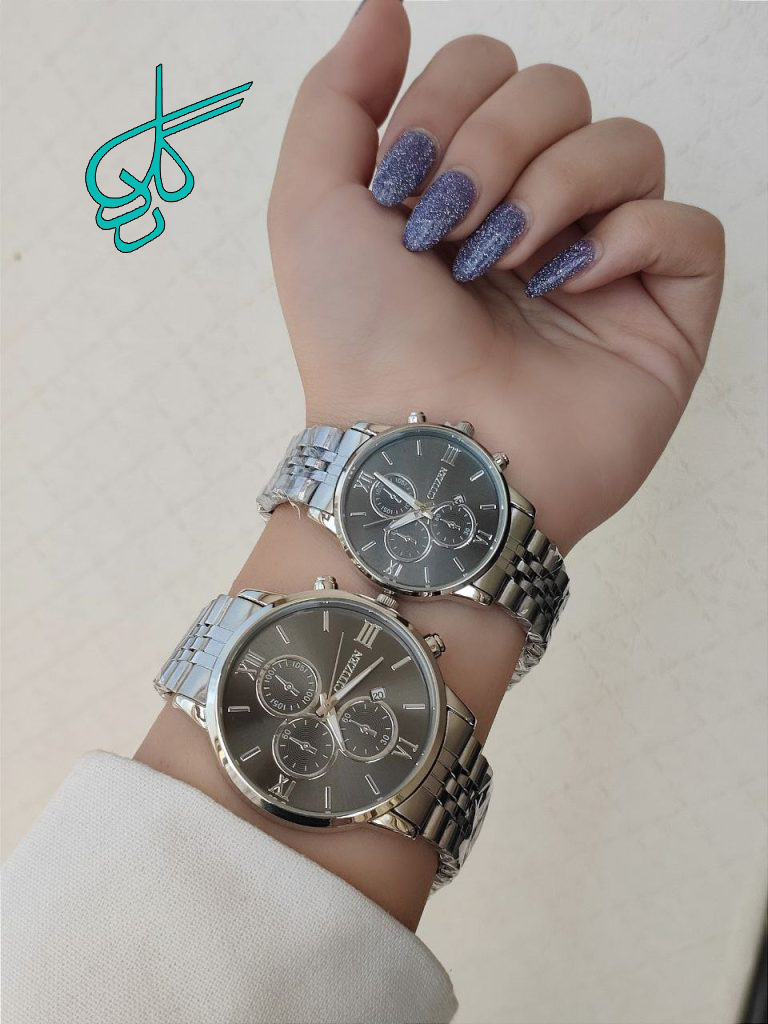 خرید ساعت مردانه زنانه سیتیزن تقویم دار رنگ ثابت ضدحساسیت دارای قفل ضامن دار و رنگ بندی متنوع کد 2115704 - ردگل