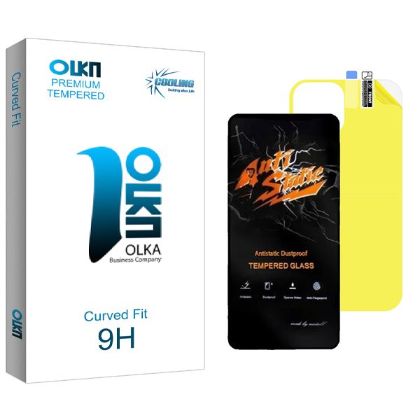 محافظ صفحه نمایش کولینگ مدل Olka Antistatic مناسب برای گوشی موبایل اپل iPhone 11 Pro Max  به همراه محافظ پشت گوشی | کالا برتری