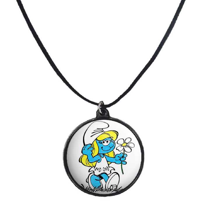 گردنبند پرمانه طرح اسمورف کد pmb.10536