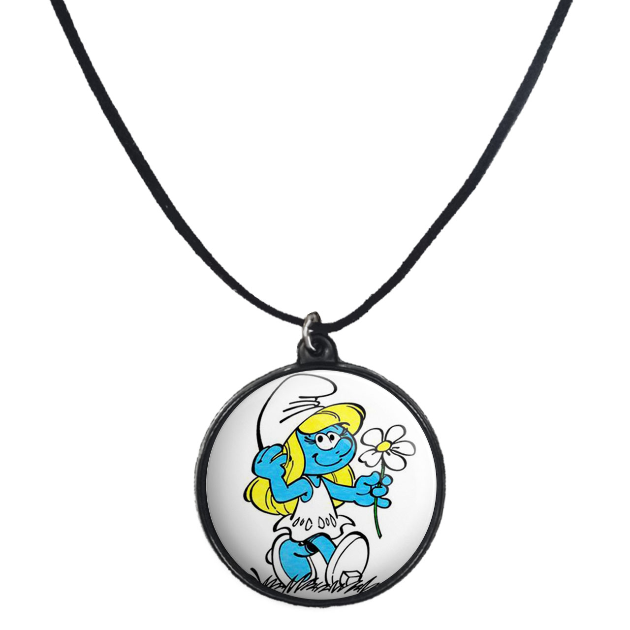 گردنبند پرمانه طرح اسمورف کد pmb.10536