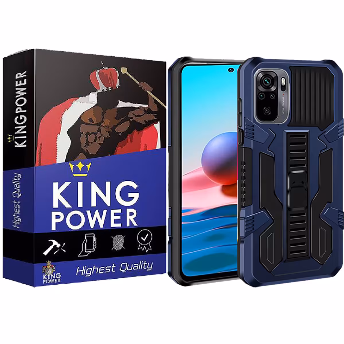 کاور کینگ پاور مدل Vangard مناسب برای گوشی موبایل شیائومی Redmi Note 10 4G / Redmi note 10s