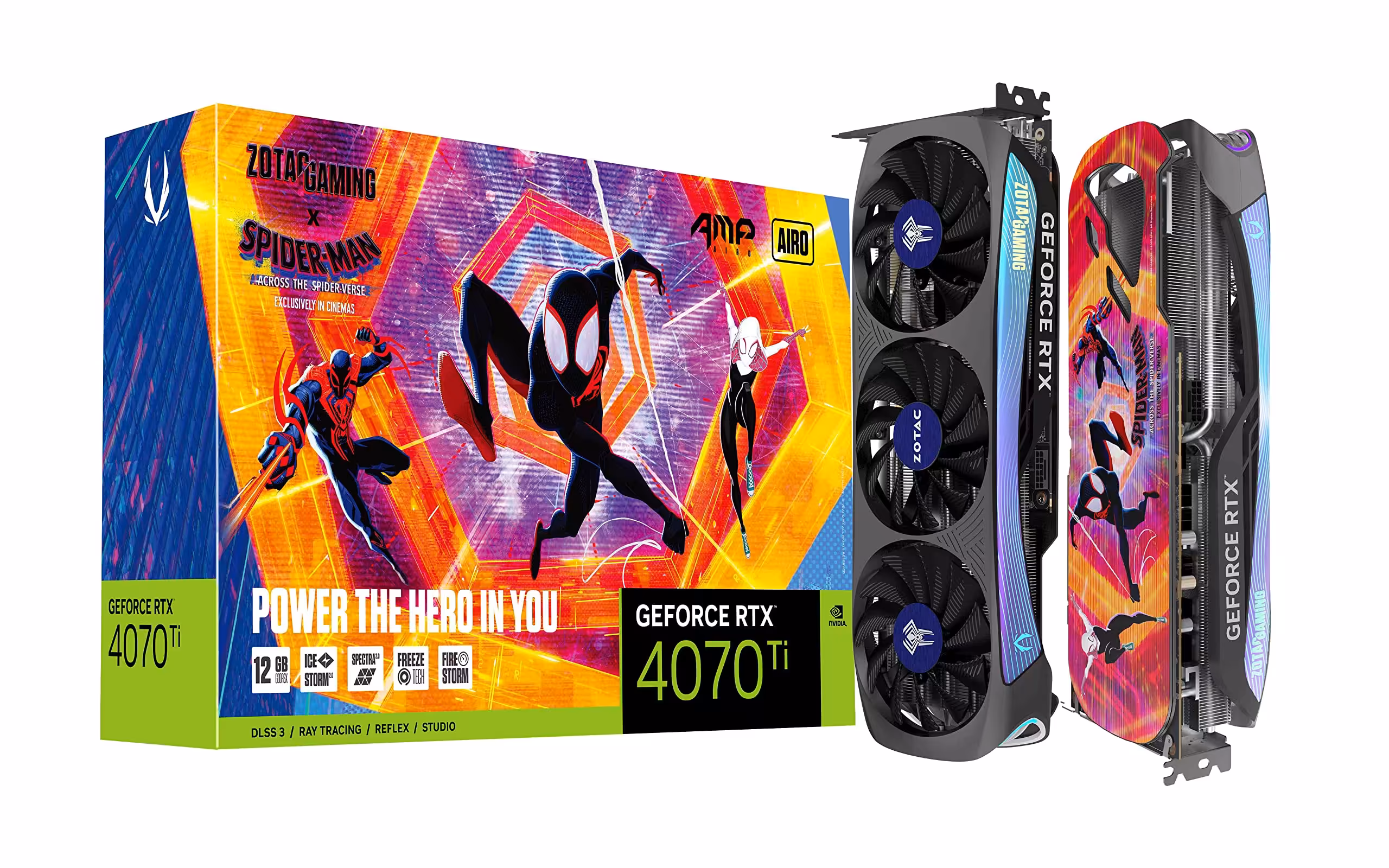 کارت گرافیک ZOTAC RTX 4070TI AMP AIRO SPIDER-MAN 12G  گارانتی اصلی