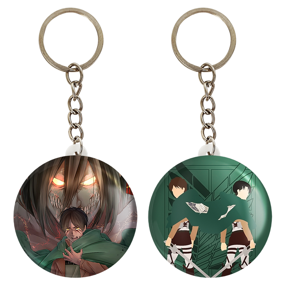 جاکلیدی خندالو مدل ارن یگر و حالت تایتانی و لیوای انیمه اتک آن تایتان کد 1099310990 مجموعه 2 عددی 