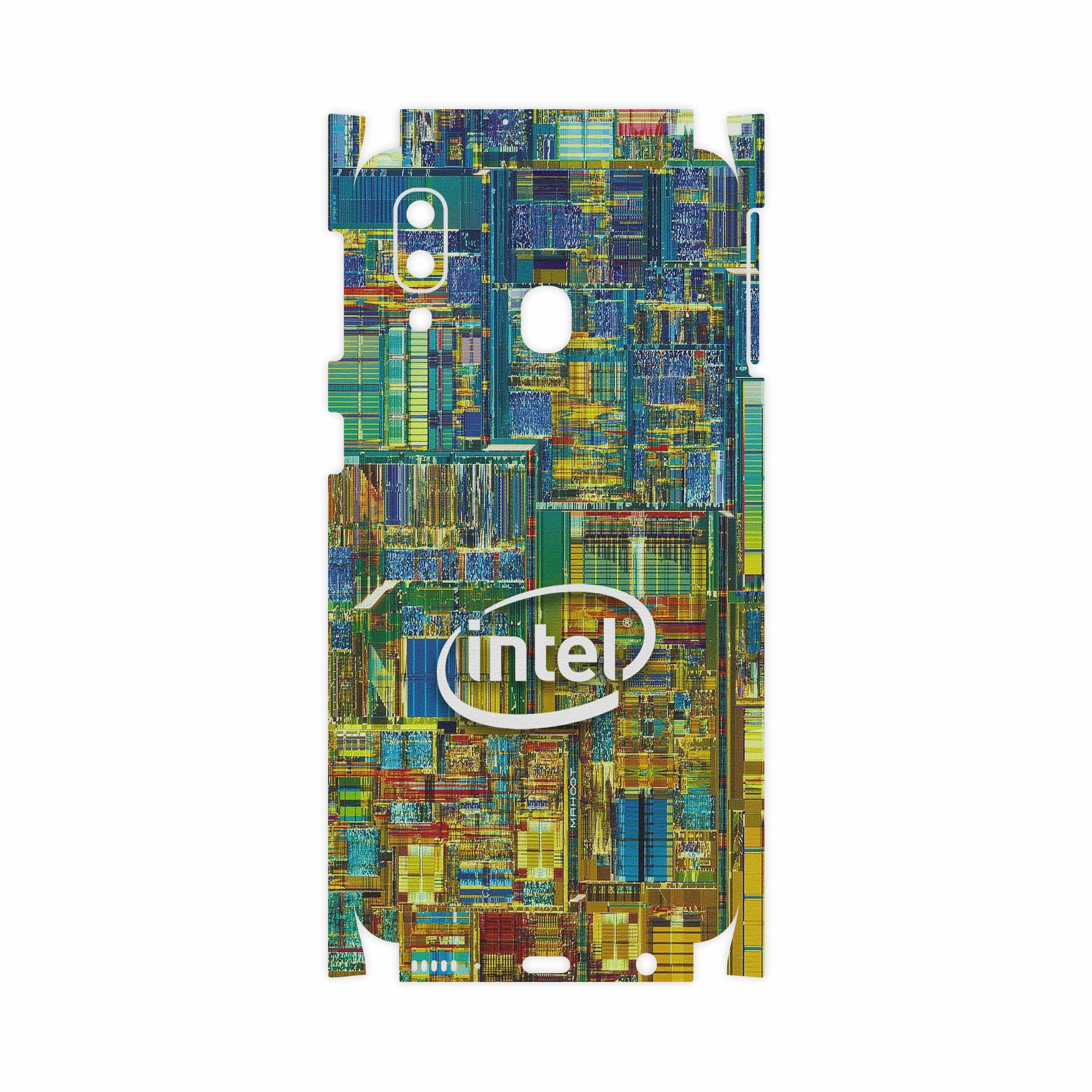برچسب پوششی ماهوت مدل Intel Brand-FullSkin مناسب برای گوشی موبایل سامسونگ Galaxy A40