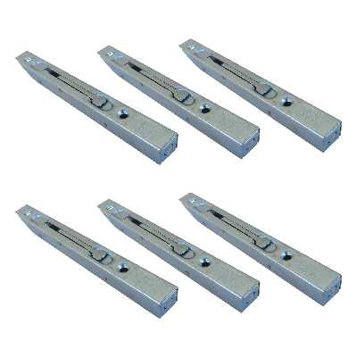 قفل کشویی کلنگی تهران یراق مدل 200 بسته 6 عددی