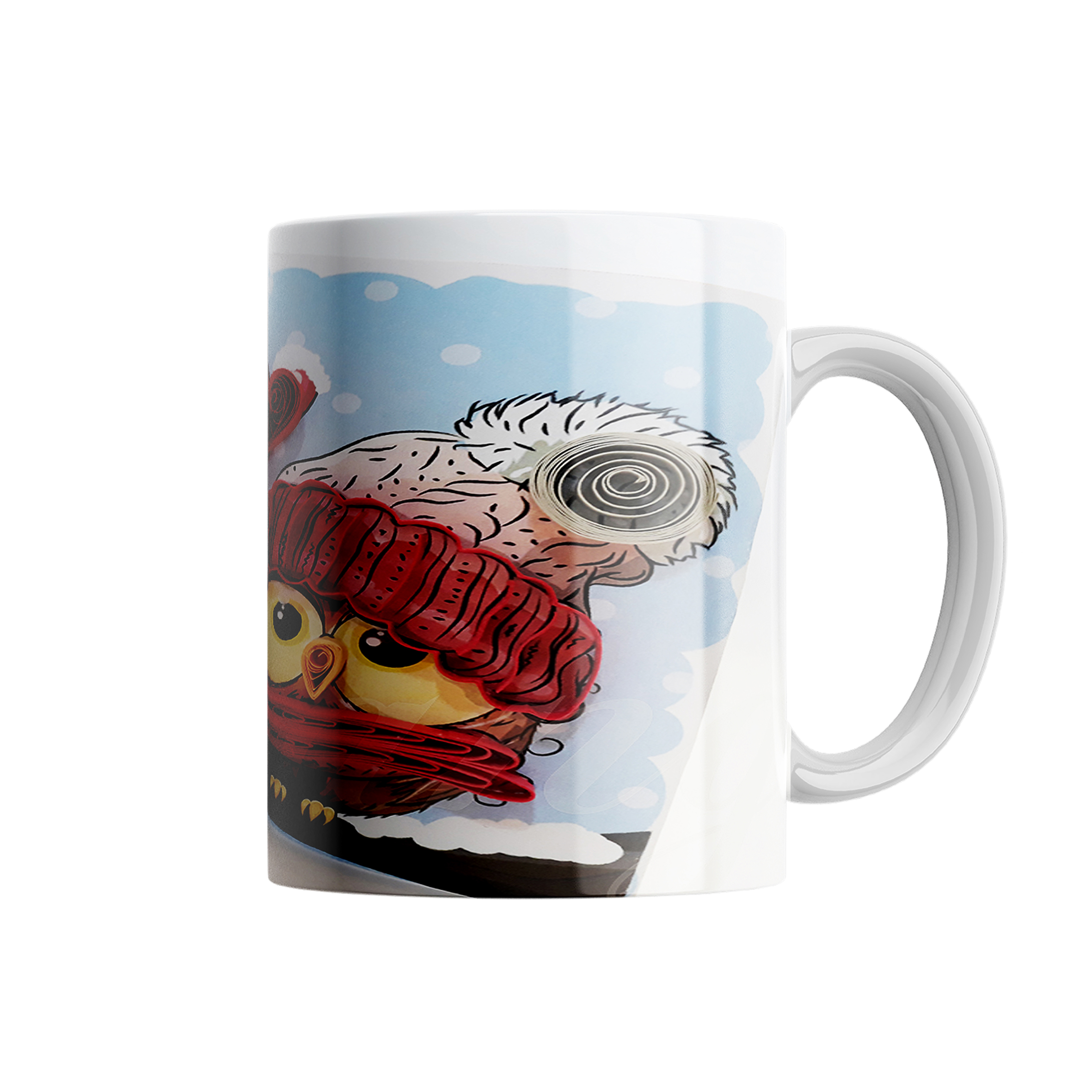 ماگ مدل جغد سرمایی S036