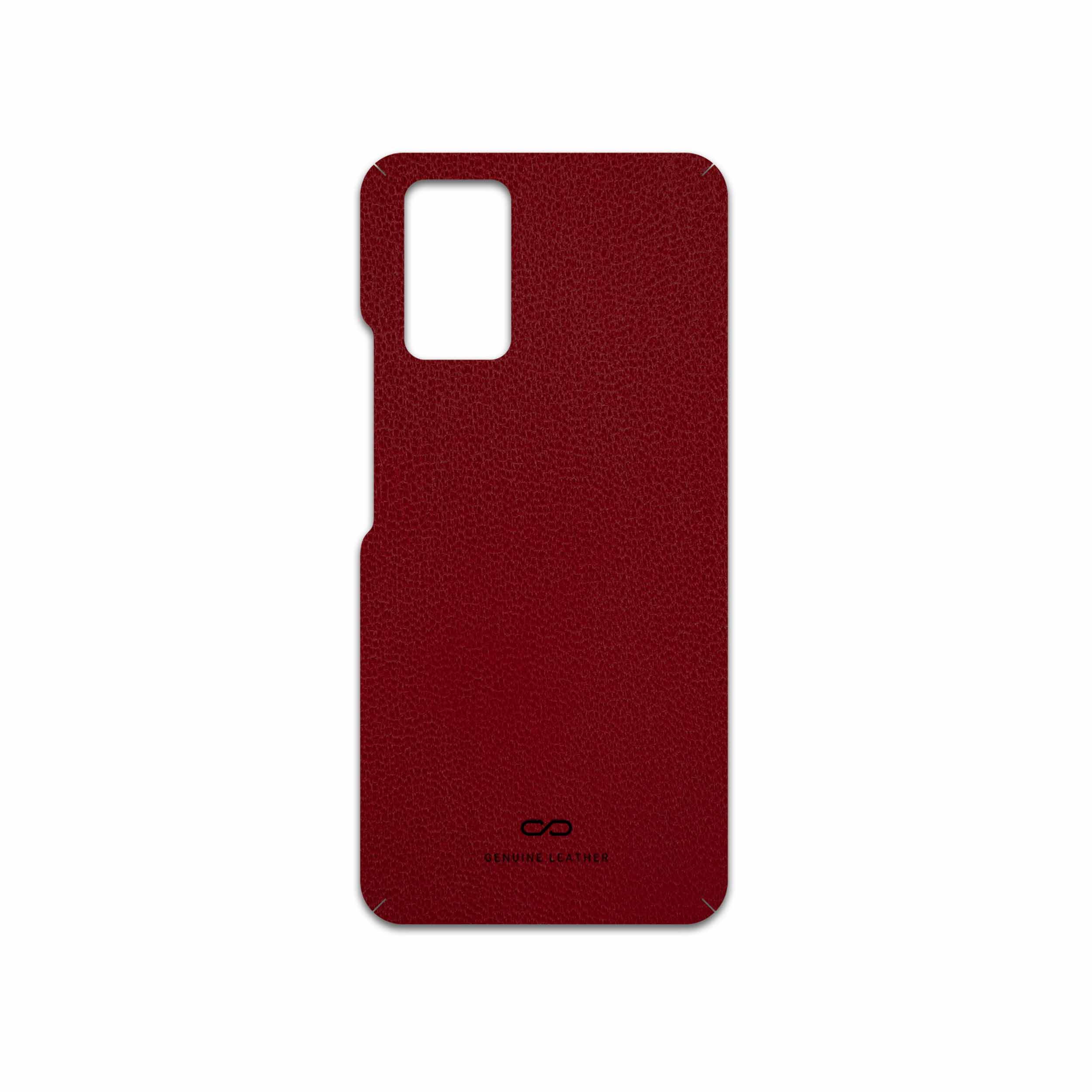 برچسب پوششی ماهوت مدل Red-Leather مناسب برای گوشی موبایل اینفینیکس Note 10
