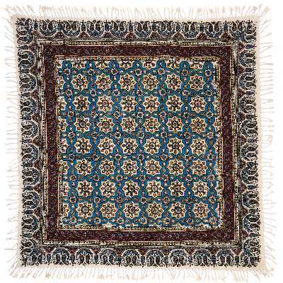 رومیزی قلمکار ممتاز اصفهان طرح حصیری مدل G165