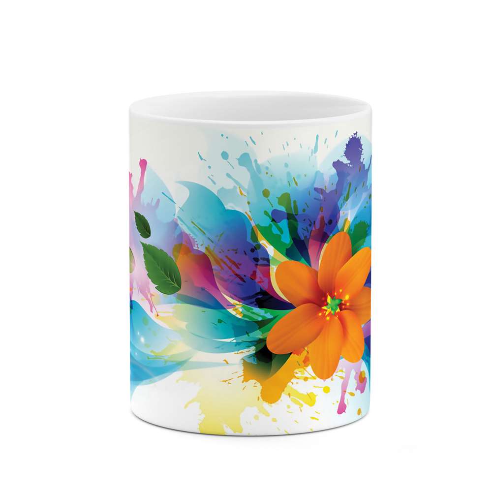 ماگ طرح گل فانتزی مدل mgs07073