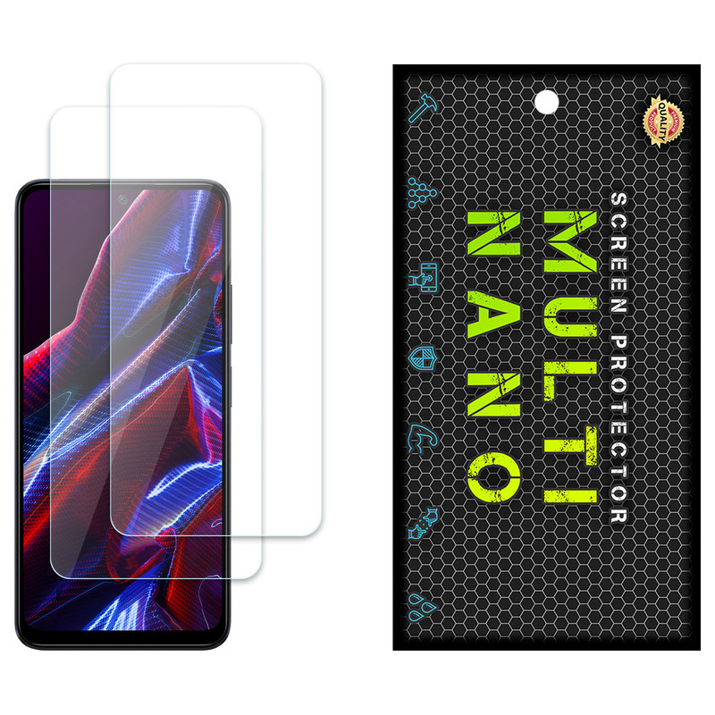 محافظ صفحه نمایش مولتی نانو مدل X-S2N مناسب برای گوشی موبایل شیائومی Poco X5 بسته دو عددی | کالا برتری