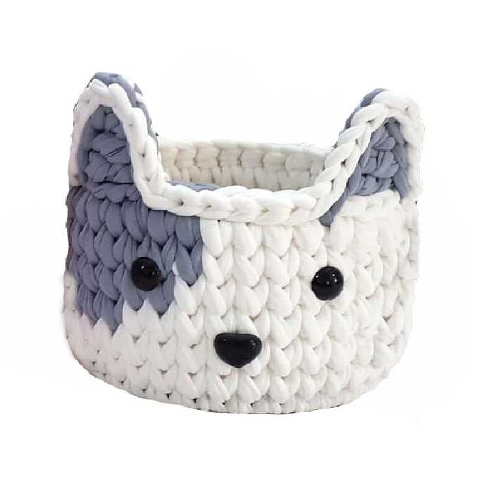  سبد قلاب بافی تریکو مدل روباه کد 43