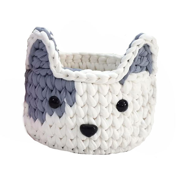  سبد قلاب بافی تریکو مدل روباه کد 43