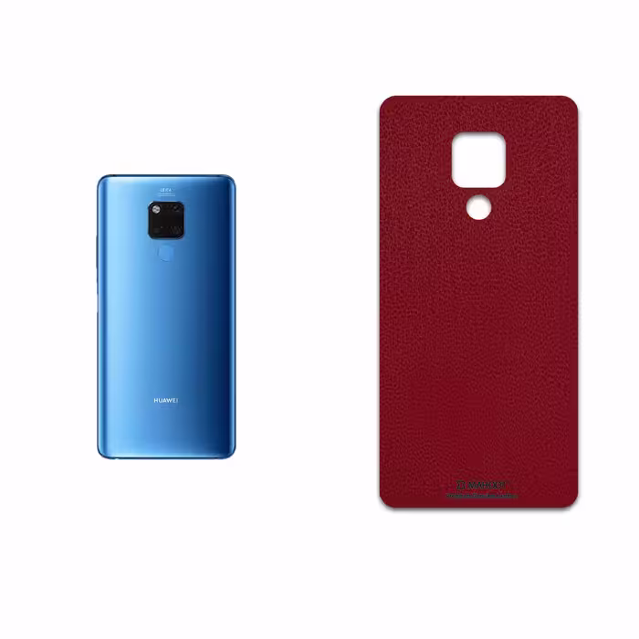 برچسب پوششی ماهوت مدل Red-Leather مناسب برای گوشی موبایل هوآوی Mate 20 X